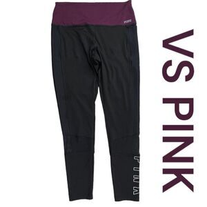 PINK Victoria’s Secret Leggings Women Large Black High Rise Ultimate Yoga Pants